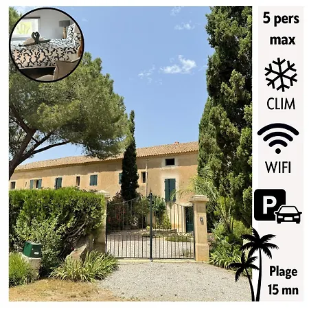 公寓 Domaine Le Pressoir - Clim, Wi-fi & Parking 贝济耶